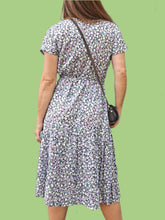 Charger l'image dans la galerie, Robe vintage Lina - Fleurie et plissée. Taille M, 38, 40. Made in France.