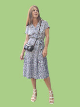 Charger l'image dans la galerie, Robe vintage Lina - Fleurie et plissée. Taille M, 38, 40. Made in France.
