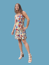 Charger l'image dans la galerie, Robe vintage Marge - Fleurie et lacée sur les côtés. Taille M, 38, 40.