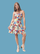 Charger l'image dans la galerie, Robe vintage Marge - Fleurie et lacée sur les côtés. Taille M, 38, 40.