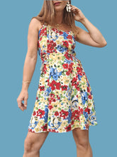 Charger l'image dans la galerie, Robe vintage Marge - Fleurie et lacée sur les côtés. Taille M, 38, 40.