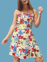 Charger l'image dans la galerie, Robe vintage Marge - Fleurie et lacée sur les côtés. Taille M, 38, 40.