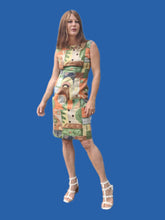 Charger l'image dans la galerie, Robe vintage Amélina - Imprimé géométrique Africain. Taille S, 36, 38.