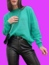 Charger l'image dans la galerie, Pull vintage Johanna - Vert. Taille M, 38, 40. Les tricots Caroll. Made in Italy