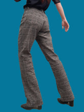 Charger l'image dans la galerie, Pantalon "Seconde" Rebecca - Imprimé géométrique marron. Taille S, 36, 38. Legatte Jeans. Made in Italy