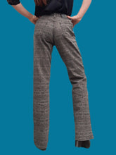 Charger l'image dans la galerie, Pantalon "Seconde" Rebecca - Imprimé géométrique marron. Taille S, 36, 38. Legatte Jeans. Made in Italy