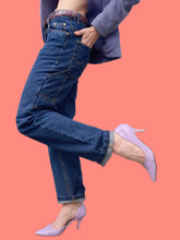 Charger l'image dans la galerie, Pantalon "Seconde" Clémence - Jean denim brut poche côté. Taille M, 38, 40. Made in Bangladesh.