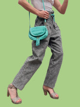 Charger l'image dans la galerie, Pantalon vintage Stella - En denim délavé gris noir. Taille XXL, 44, 46. Miss Tenessee. Made in France