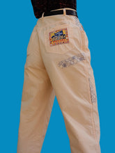 Charger l'image dans la galerie, Pantalon vintage Chloé - En coton abricot et revers contrastants. Taille M, 38, 40. Made in France