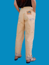 Charger l'image dans la galerie, Pantalon vintage Chloé - En coton abricot et revers contrastants. Taille M, 38, 40. Made in France