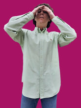 Charger l'image dans la galerie, Chemise "Seconde" Lionnel - Vert pâle à logo brodé en couleur. Taille L, 40, 42. Polo Ralph Lauren.