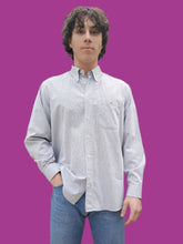 Charger l'image dans la galerie, Chemise "Seconde" Simon - Grise à carreaux blanc. Taille M, 38, 40. Lacoste.