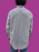 Charger l'image dans la galerie, Chemise "Seconde" Simon - Grise à carreaux blanc. Taille M, 38, 40. Lacoste.