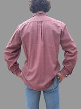 Charger l'image dans la galerie, Chemise "Seconde" Adam - Bordeaux chiné en coton. Taille L, 40, 42. Barbour