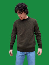 Charger l'image dans la galerie, Pull vintage Benjamin - Chiné vert kaki et anis. Taille M, 38, 40. Barbour
