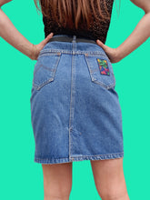 Charger l'image dans la galerie, Mini jupe vintage Linda - Denim. Taille M, 38, 40. Jm Well's