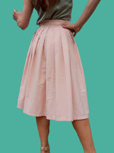 Charger l'image dans la galerie, Jupe vintage Astrid - Toute boutonnée en coton rose. Taille S, 36, 38. Miss Helen. Made in Italy