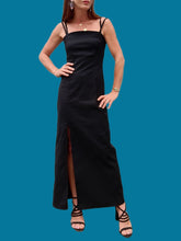 Charger l'image dans la galerie, Longue robe "Seconde" Amanda - Bustier noir et fente. M, 38, 40. Orsay.