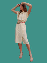 Charger l'image dans la galerie, Robe vintage Jésabelle - En soie Ecrue. Taille S, 36, 38 . Cyril Alexan Paris. Made in France.