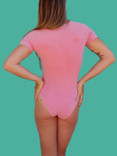 Charger l'image dans la galerie, Body vintage Samantha - Coton rose. Basio Athletic. Taille S, 36, 38.