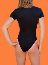 Charger l'image dans la galerie, Body Line - Noir, col rond. Taille S, 36, 38. Perfetta Ragno.