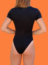 Charger l'image dans la galerie, Body Line - Noir, col rond. Taille S, 36, 38. Perfetta Ragno.