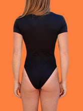 Charger l'image dans la galerie, Body Line - Noir, col rond. Taille S, 36, 38. Perfetta Ragno.