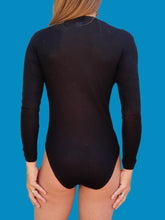 Charger l'image dans la galerie, Body vintage Sophie - Dentelle noire. Taille S, 36, 38. Antonella. Made in Italy