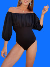 Charger l'image dans la galerie, Body Célia - Épaules dénudés noir. Taille M, 38, 40.