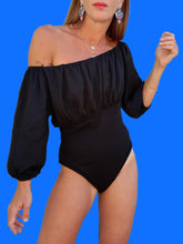 Charger l'image dans la galerie, Body Célia - Épaules dénudés noir. Taille M, 38, 40.