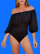 Charger l'image dans la galerie, Body Célia - Épaules dénudés noir. Taille M, 38, 40.