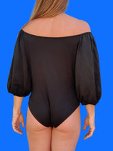 Charger l'image dans la galerie, Body Célia - Épaules dénudés noir. Taille M, 38, 40.