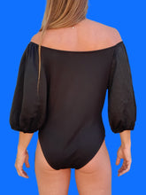 Charger l'image dans la galerie, Body Célia - Épaules dénudés noir. Taille M, 38, 40.