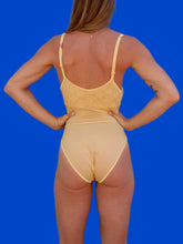 Charger l'image dans la galerie, Body Sandrine - Jaune à superposition. Taille S, 36, 38. Bonnet C. Pétra. Made in Italy