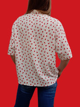 Charger l'image dans la galerie, Chemisier vintage Nina - Imprimé pommes. Taille XXL, 44, 46. Caroline Rohmer. Made in Italy