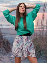 Charger l'image dans la galerie, Pull vintage Johanna - Vert. Taille M, 38, 40. Les tricots Caroll. Made in Italy