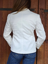 Charger l'image dans la galerie, Veste vintage Lucia - Denim chic blanc. Taille M, 38, 40. Eva Tralala. Made in France