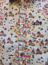 Charger l'image dans la galerie, Chemise vintage Zazpi - Exploration et carte du pays Basque. Taille M, 38, 40. Ttilika. Made in Portugal