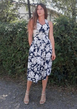 Charger l'image dans la galerie, Robe vintage Amandine - A bretelles croisées au dos. Taille XS ou 34, 36