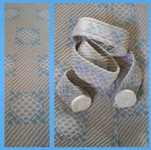 Charger l'image dans la galerie, Robe vintage Stella - Damier bleu. Taille XXXL, 46, 48. Fabriqué en France.