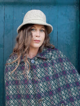 Charger l'image dans la galerie, Chapeau vintage Daphnée -100 % Laine beige chinée. Fabriqué en France
