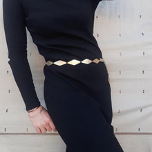 Charger l'image dans la galerie, Ceinture Brigitte - Maillons en métal doré. Taille unique