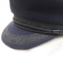 Charger l'image dans la galerie, Casquette vintage Mélissa - Marin d'eau douce en laine