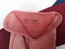 Charger l'image dans la galerie, Gants vintage Séraphine - Cuir rose à liseré brodé ton sur ton. Taille 7