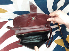 Charger l'image dans la galerie, Sac vintage Adélaïde - Cuir bordeaux