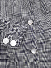 Charger l'image dans la galerie, Blazer vintage Cassandra - Nina Ricci. Imprimé Prince-de-Galles. Taille 36 38