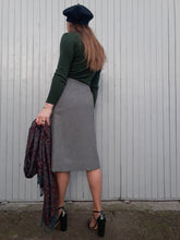 Charger l'image dans la galerie, Jupe vintage Grace - Plis creux. Taille L, 40, 42. Cacharel. Fabriqué en France