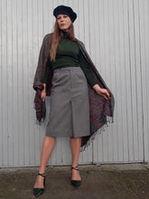 Charger l'image dans la galerie, Jupe vintage Grace - Plis creux. Taille L, 40, 42. Cacharel. Fabriqué en France