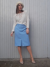 Charger l'image dans la galerie, Jupe vintage Géraldine - A fines rayures. Taille M, 38 ,40
