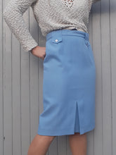 Charger l'image dans la galerie, Jupe vintage Géraldine - A fines rayures. Taille M, 38 ,40